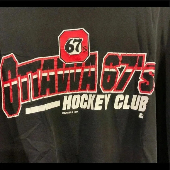 Vtg ‘98  Starter Ottawa 67’s T-Shirt Single Stitch - Picture 3 of 10